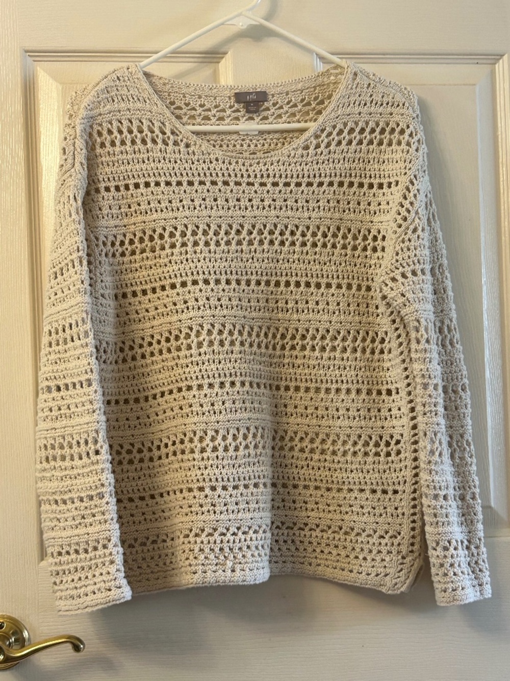 J.Jill Crochet Sweater, Size M